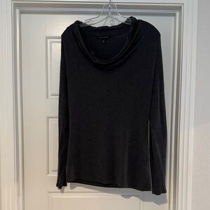 Banana Republic Charcoal Gray Stretch Top